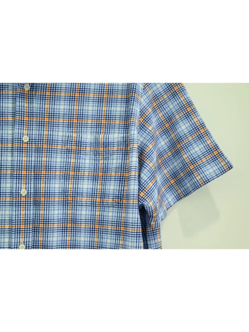 Daniel Cremieux SS Knit Button Down Shirt Blue Plaid Sz XXL Business Casual